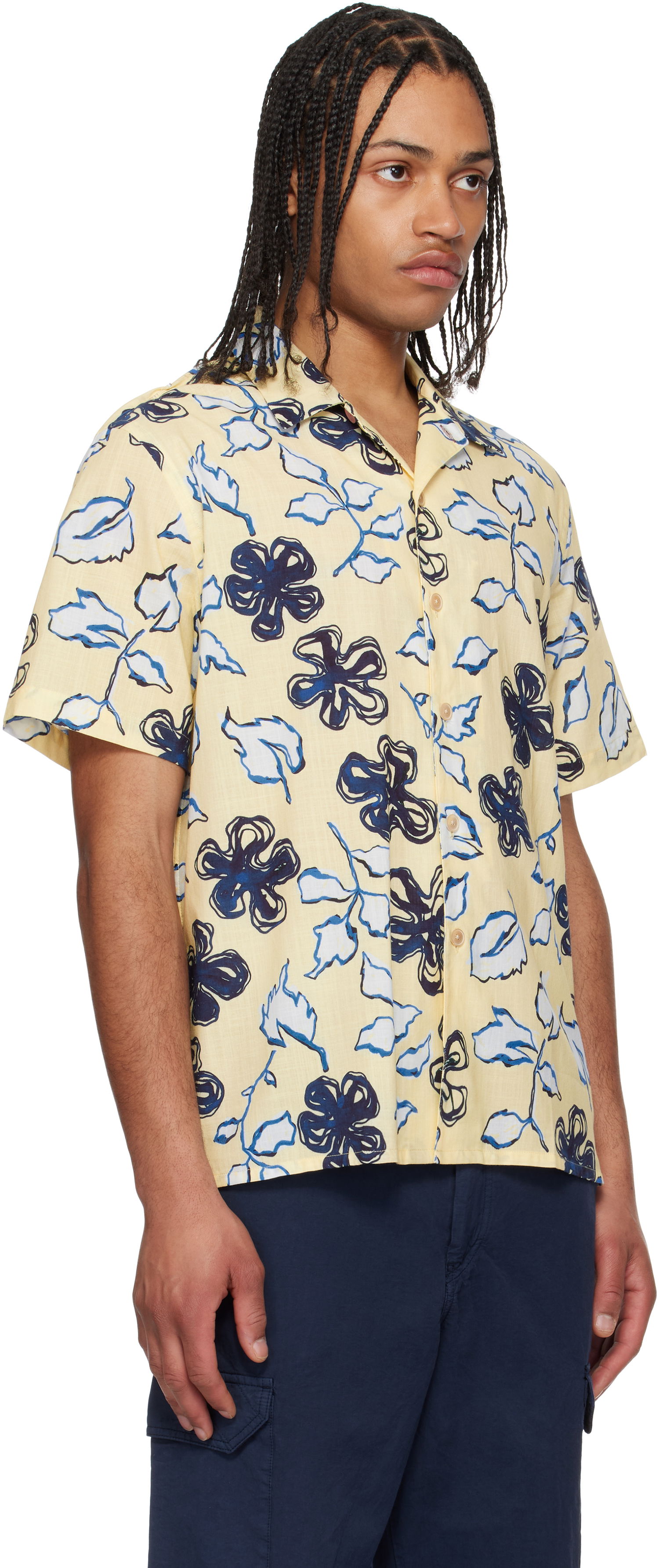 Skjorte Paul Smith PS Paul Smith 'Yukka' Print Shirt Gul | M2R-695U-P22309-10, 1