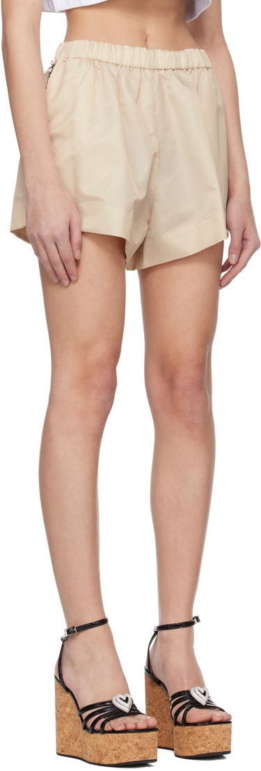 Shorts Area AREA Crystal Trim Track Shorts Beige | SS25SO0023FA01, 1