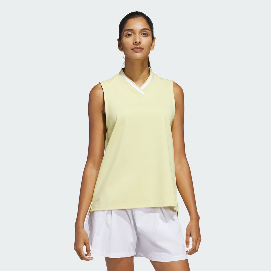 Polo skjorte adidas Performance Go-To Sleeveless Polo Top Gul | JE7316, 0