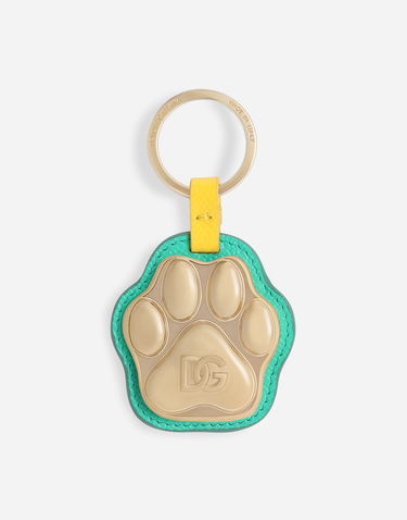 Nøgleringe Dolce & Gabbana Dolce & Gabbana Calfskin Paw Keychain Turkis | BD0019A64538H520, 2