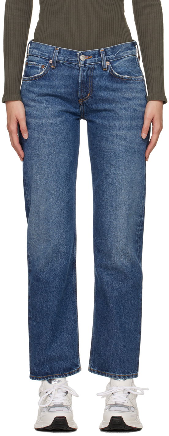 Jeans AGOLDE AGOLDE Amber Straight Leg Jeans Blå | A9151-1535