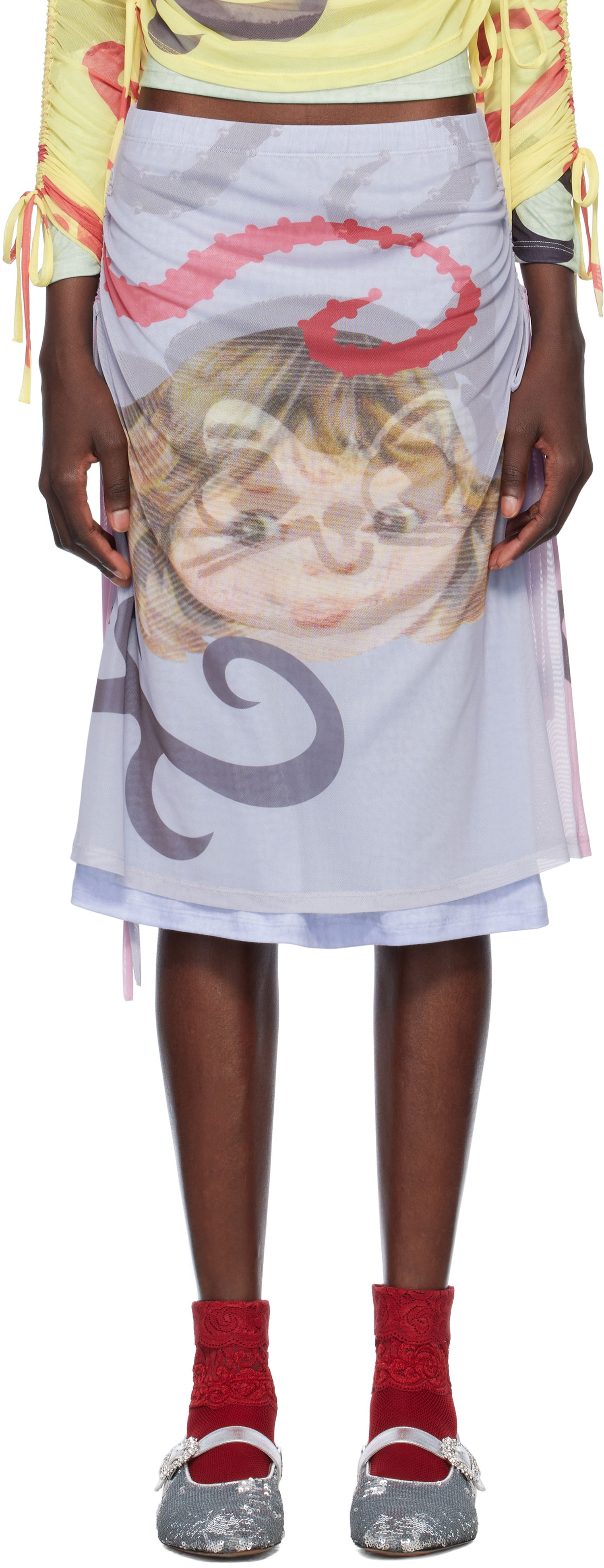 Nederdel Chopova Lowena Chopova Lowena Sam Cat Ballast Midi Skirt Flerfarvet | 3263, 0