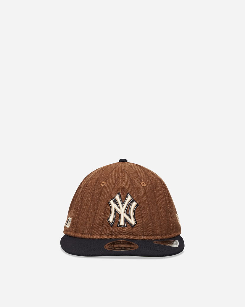 Kasket New Era New York Yankees Three Looms x MLB Wool Pinstripe 9FIFTY Cap Brun | IY70 410