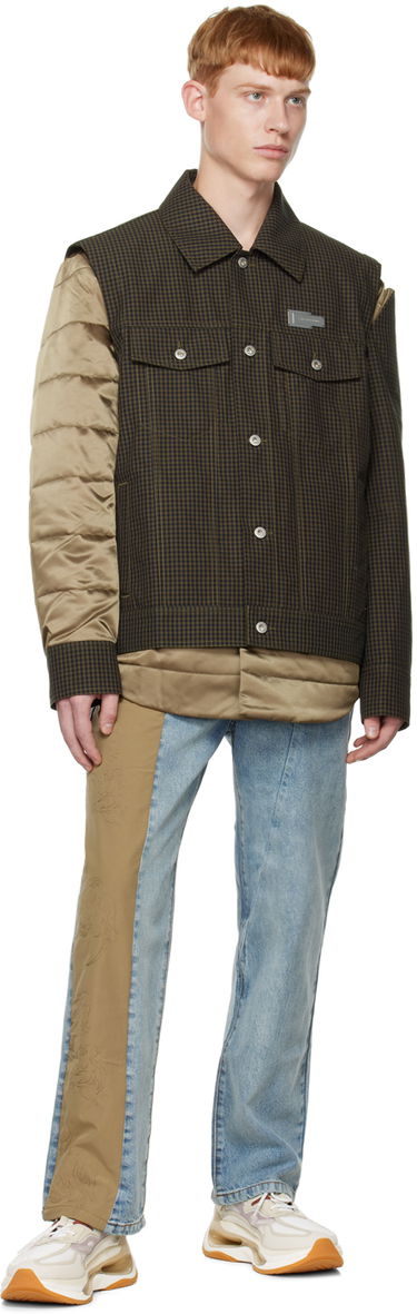 Jakke Feng Chen Wang Feng Chen Wang Layered Jacket Brun | FMF14JK22, 4