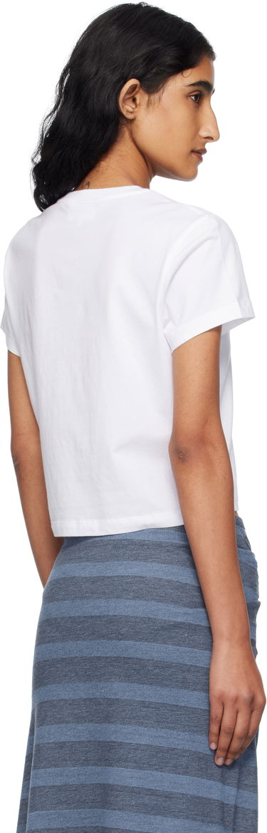 Crop top MAISON KITSUNÉ Maison Kitsuné Baby Fox Cropped T-Shirt Hvid | PW00111KJ7026, 2