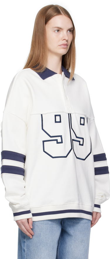 Sweatshirt Ksubi Ksubi '99' Boyfriend Polo Sweatshirt Hvid | WFA25FL005, 1