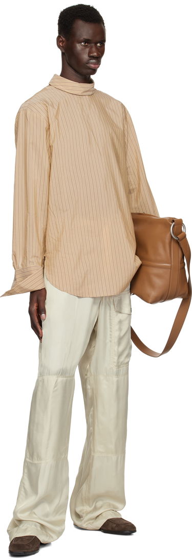 Skjorte Dries Van Noten Dries Van Noten Striped Turtleneck Shirt Beige | 251-020704-1524, 3
