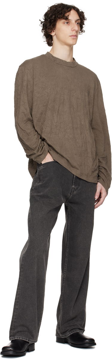 T-shirt OUR LEGACY Our Legacy Big Longsleeve T-Shirt Brun | M2256BOC, 3