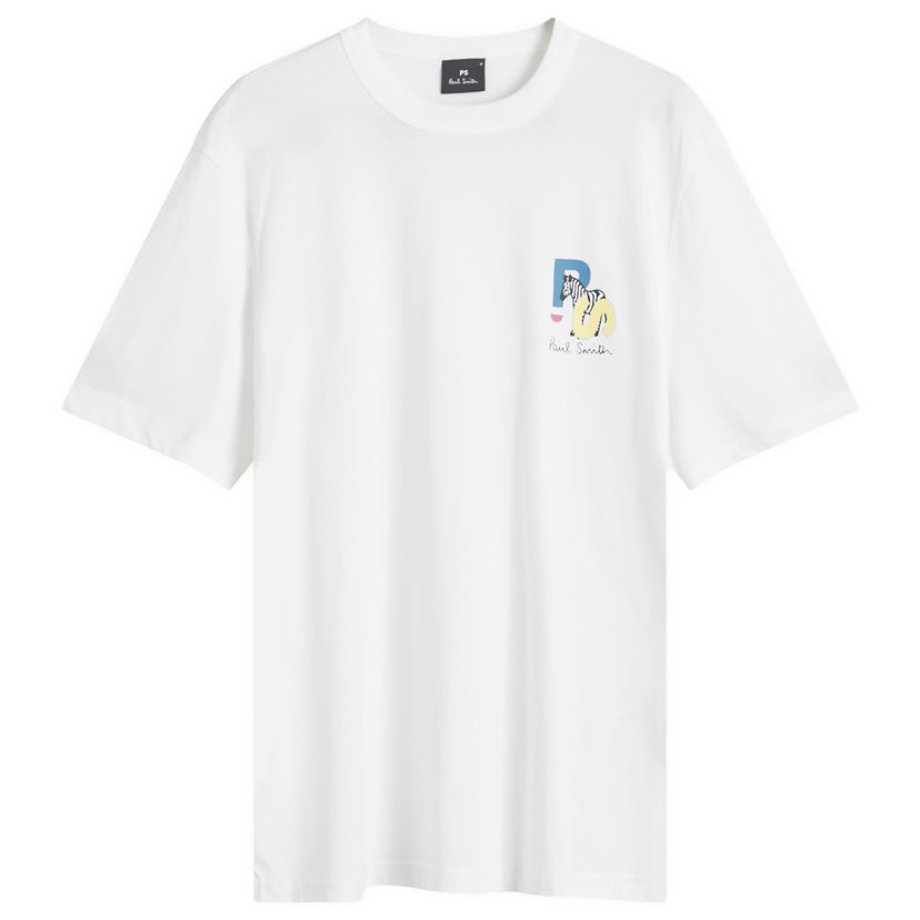 T-shirt Paul Smith Paul Smith Zebra Graphic T-Shirt, Size Large Hvid | M2R-220X-NP4799-1