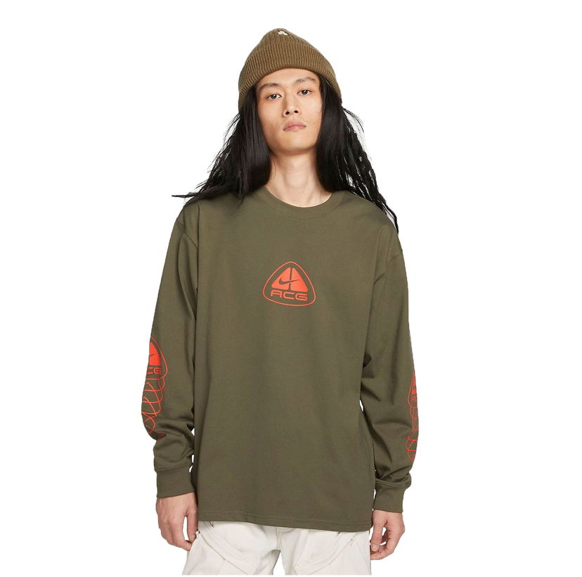 T-shirt Nike ACG ACG Graphic Long Sleeve T-Shirt Grøn | DX9455-325