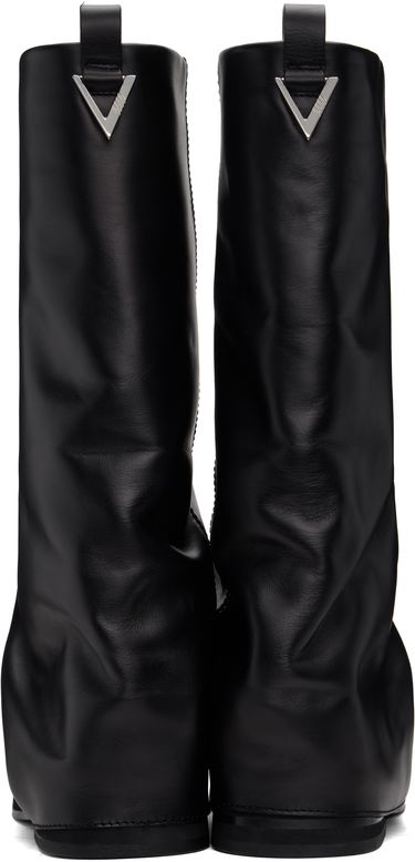 Kjole The Attico Attico Robin Slouch Leather Boots Sort | 241WSH00798 LBT019AA, 1