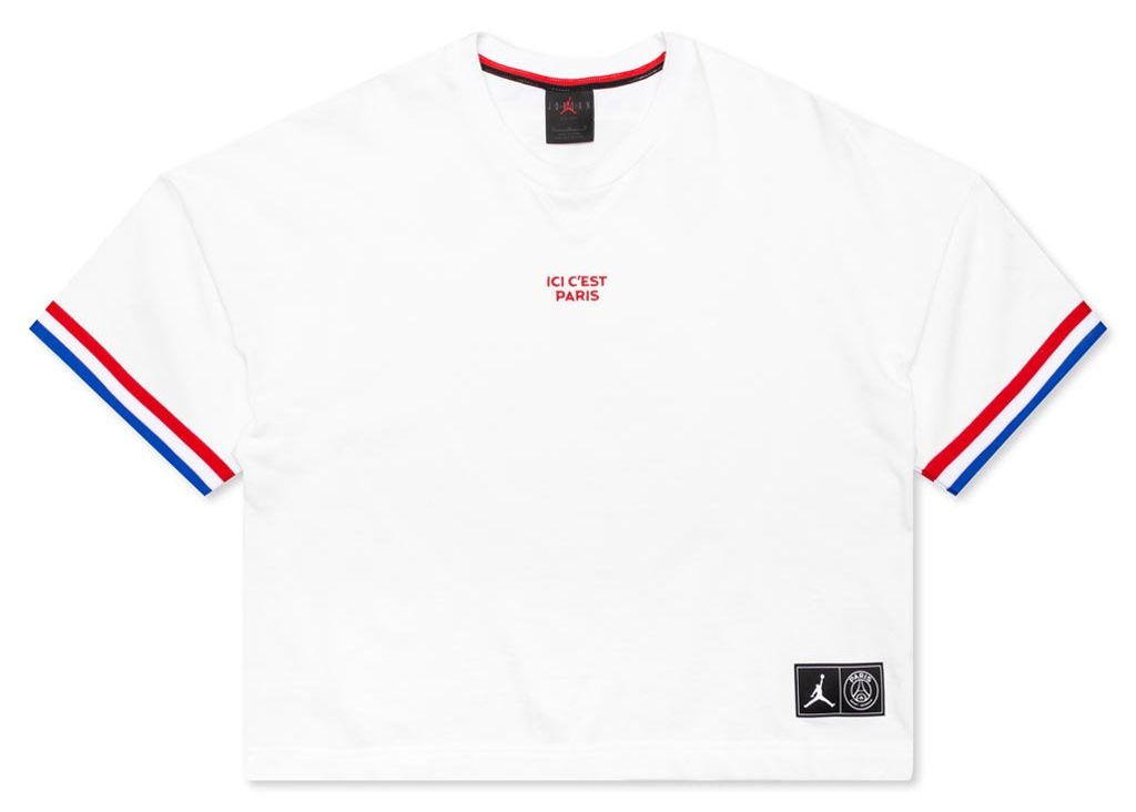 Crop top Jordan PSG Top Hvid | CQ7157-100, 0