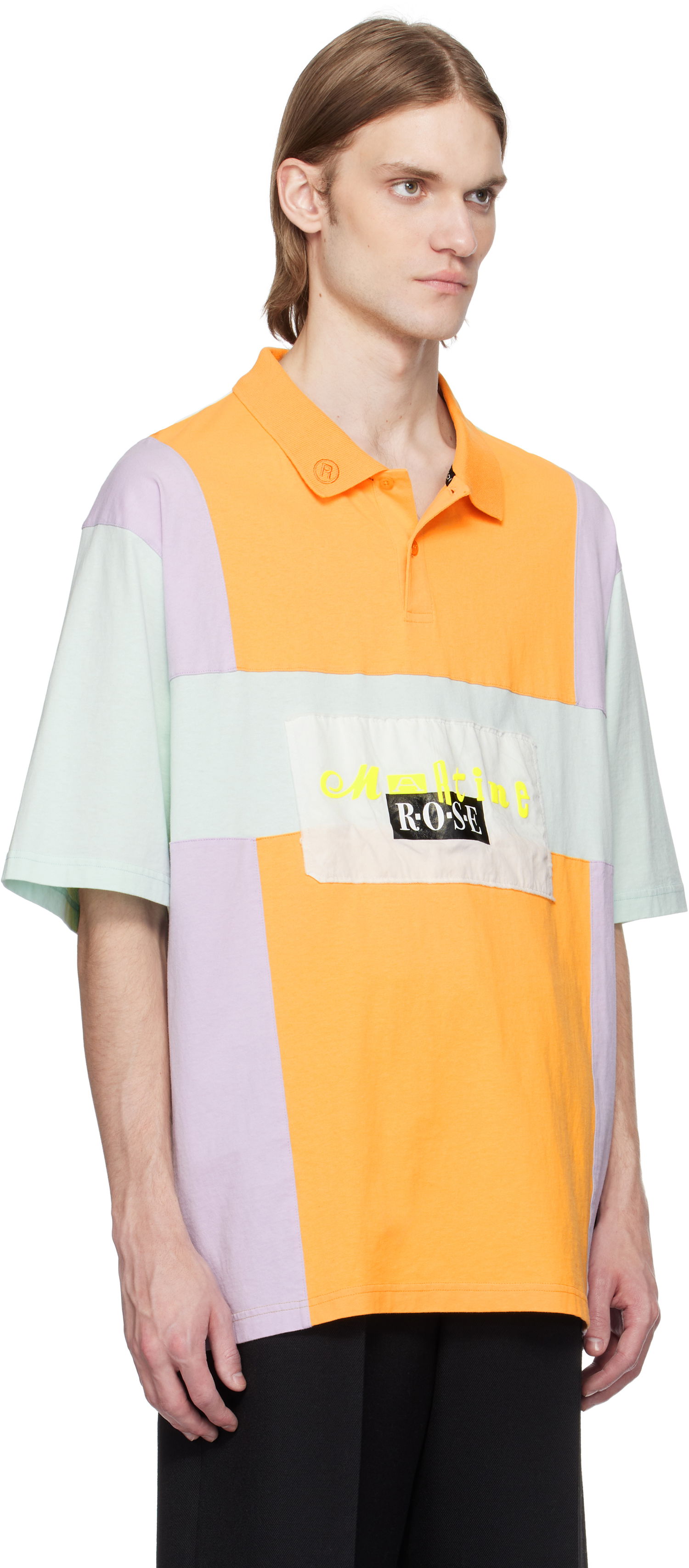 Polo skjorte Martine Rose Martine Rose Oversized Panelled Polo Orange | 643JE03800I, 1