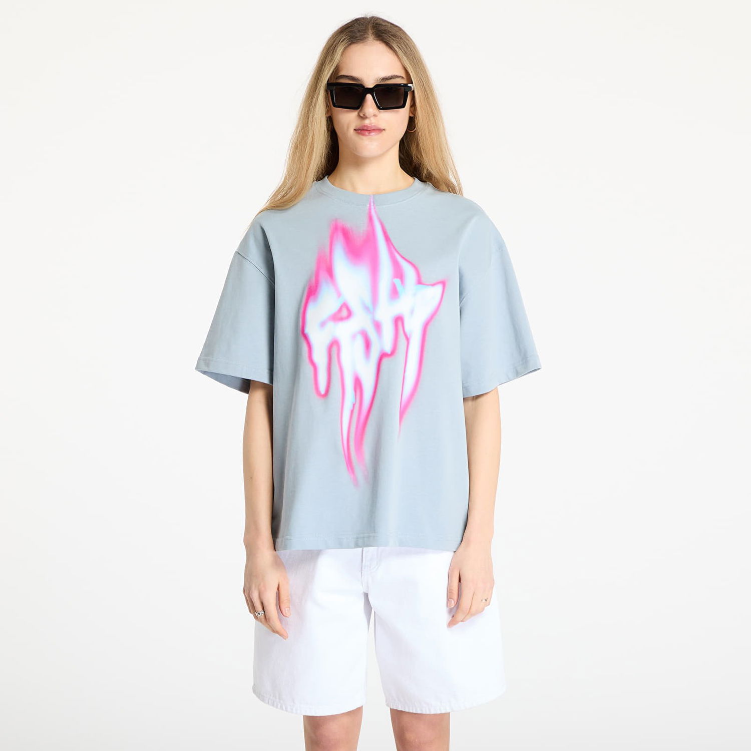 T-shirt Footshop FTSHP Walking Art II T-Shirt Blå | FTSHP_482, 0