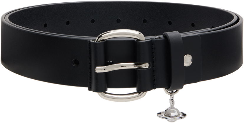 Bælter Vivienne Westwood Vivienne Westwood Wide Alex Charm Belt Sort | 8201007KU-L00CH-
