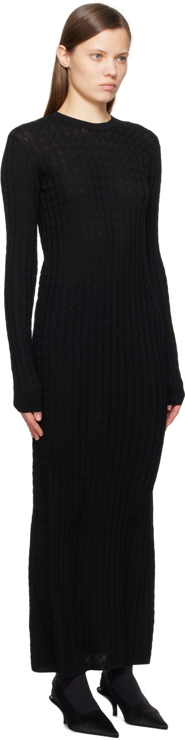 Sweater TOTEME TOTEME Cable Knit Maxi Dress Grå | 251-WRD0142-YA0036, 4