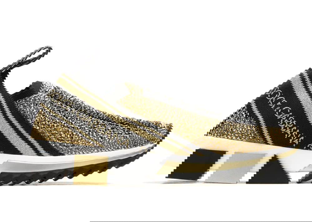 Sneakers og sko Dolce & Gabbana Sorrento Slip On Gold Crystal W Grøn | CK1644AZ293, 0