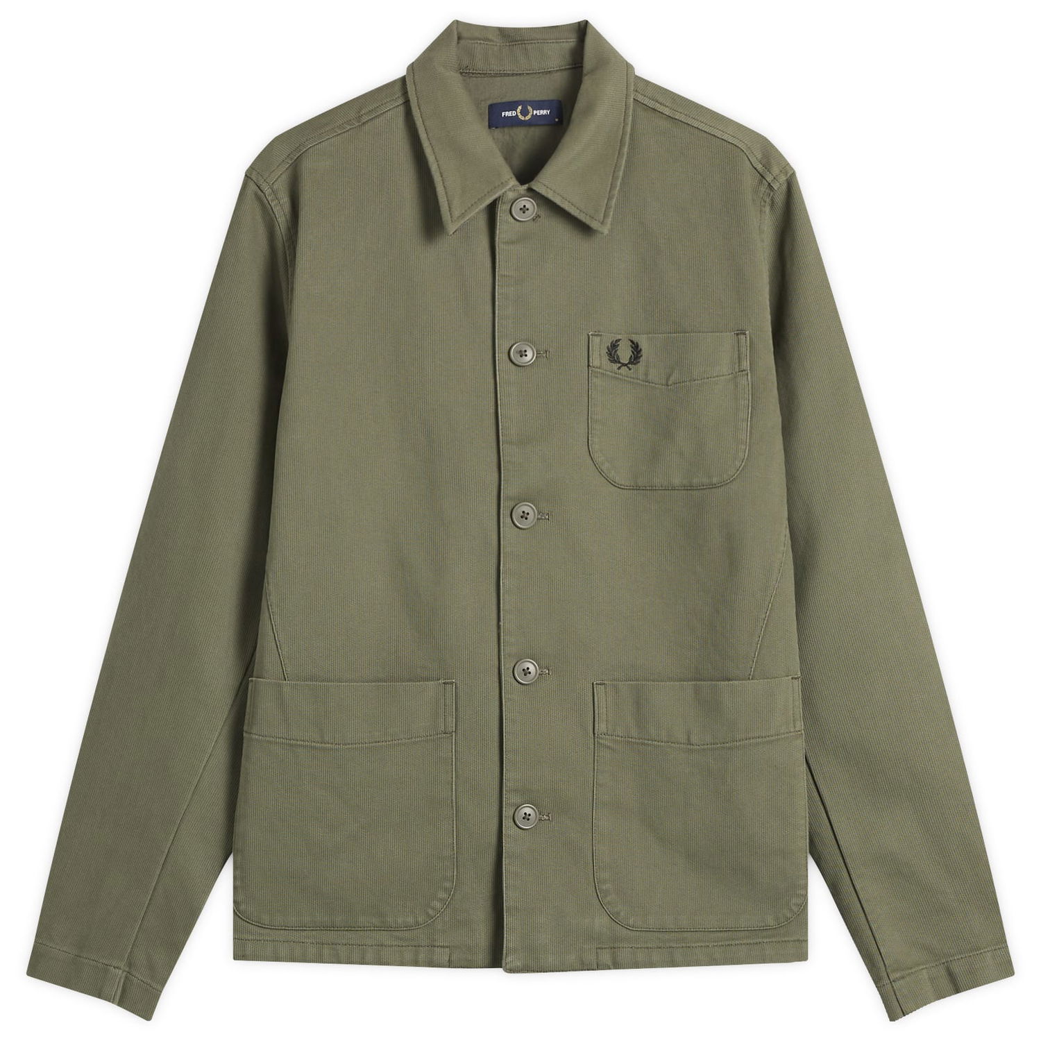 Skjorte Fred Perry Men's Bedford Corduroy Overshirt Grøn | M1701-X21, 1