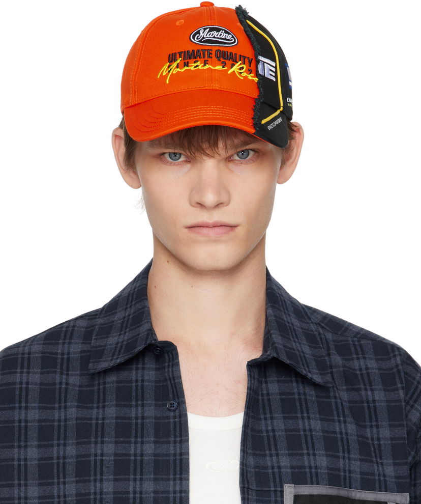 Kasket Martine Rose Martine Rose Collage Baseball Cap Orange | 1217WP13200