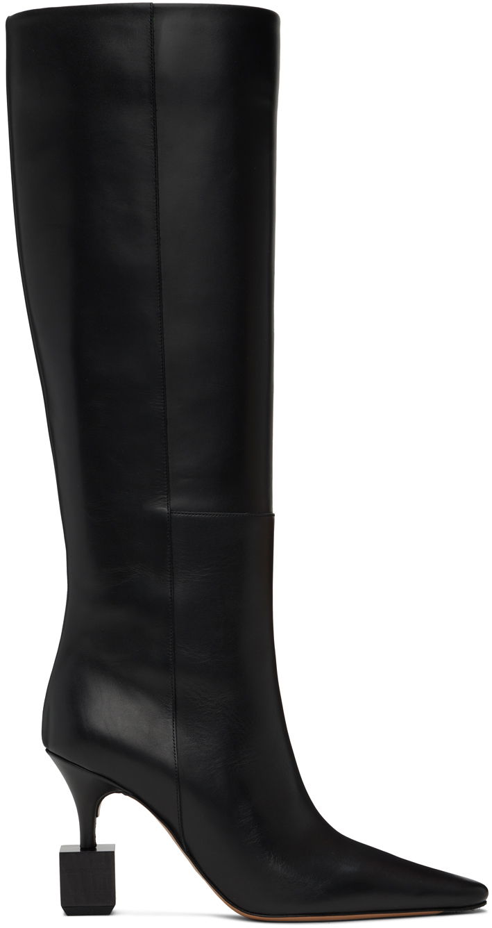 Tøj Jacquemus Jacquemus La Casa Bisou Tall Boots Sort | 24H243FO150-4323, 0