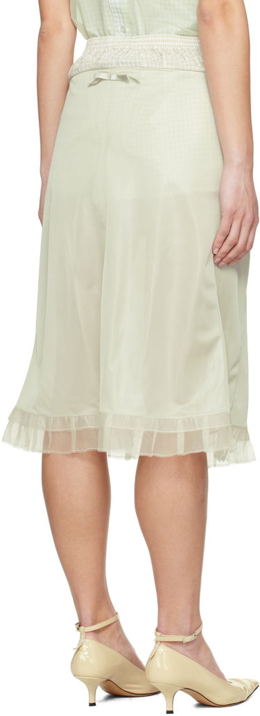 Nederdel Maison Margiela Maison Margiela 'Anonymity Of The Lining' Midi Skirt Grøn | S51ME0030 MTJ022, 2