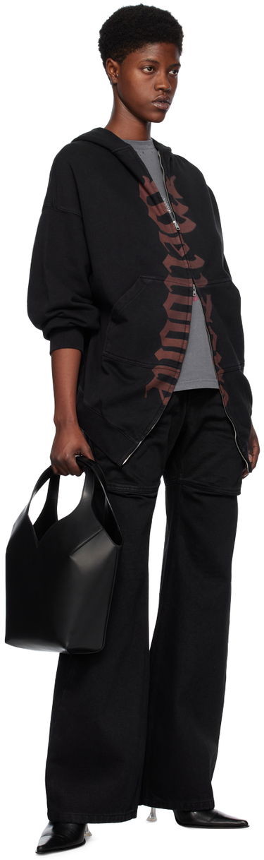 Sweatshirt We11done Printed Hoodie by Sort | WD-TJ0-24-812-U-BK, 3