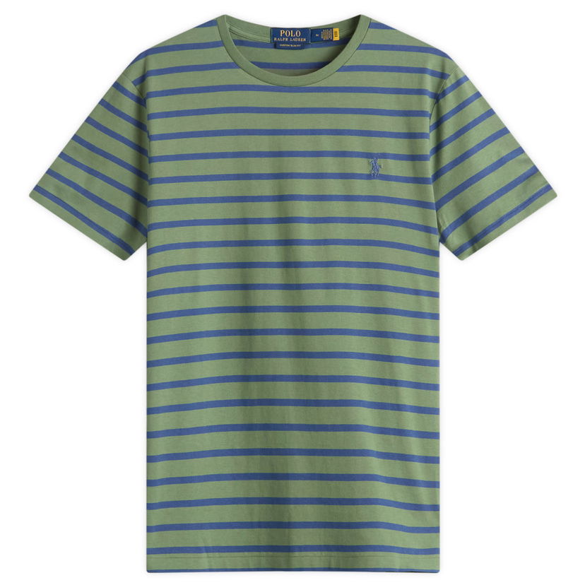 T-shirt Polo by Ralph Lauren Ralph Lauren Striped T-Shirt, Size Large Grøn | 710938134-GRN