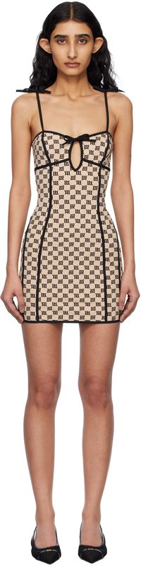 MISBHV Monogram Coquette Minidress