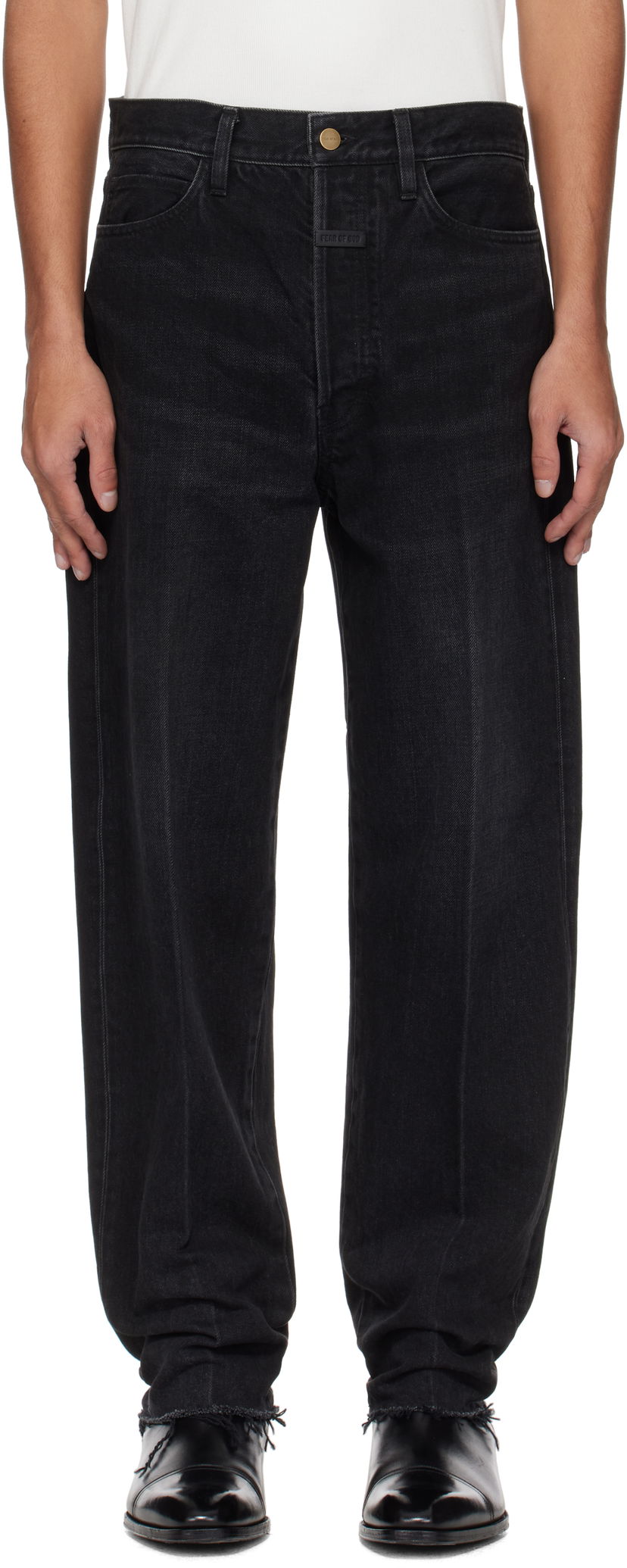 Jeans Fear of God Fear of God 80s 5 Pocket Jeans Sort | FGE240-410DNM