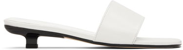 Skopleje BY FAR BY FAR Ceni Kitten Heel Mules Hvid | MWFHO014CL034WH025PL, 0