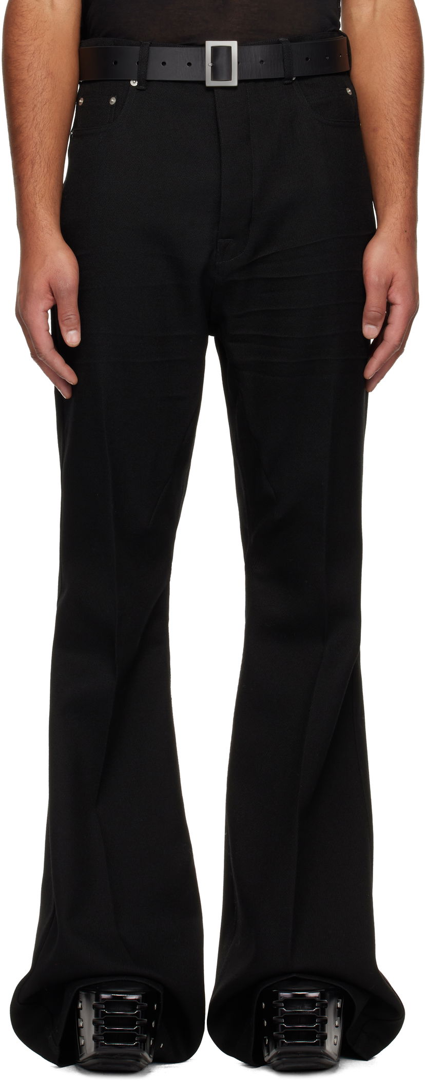 Bukser Rick Owens Concordians Bolan Flared Trousers Sort | RR02E1335 WD