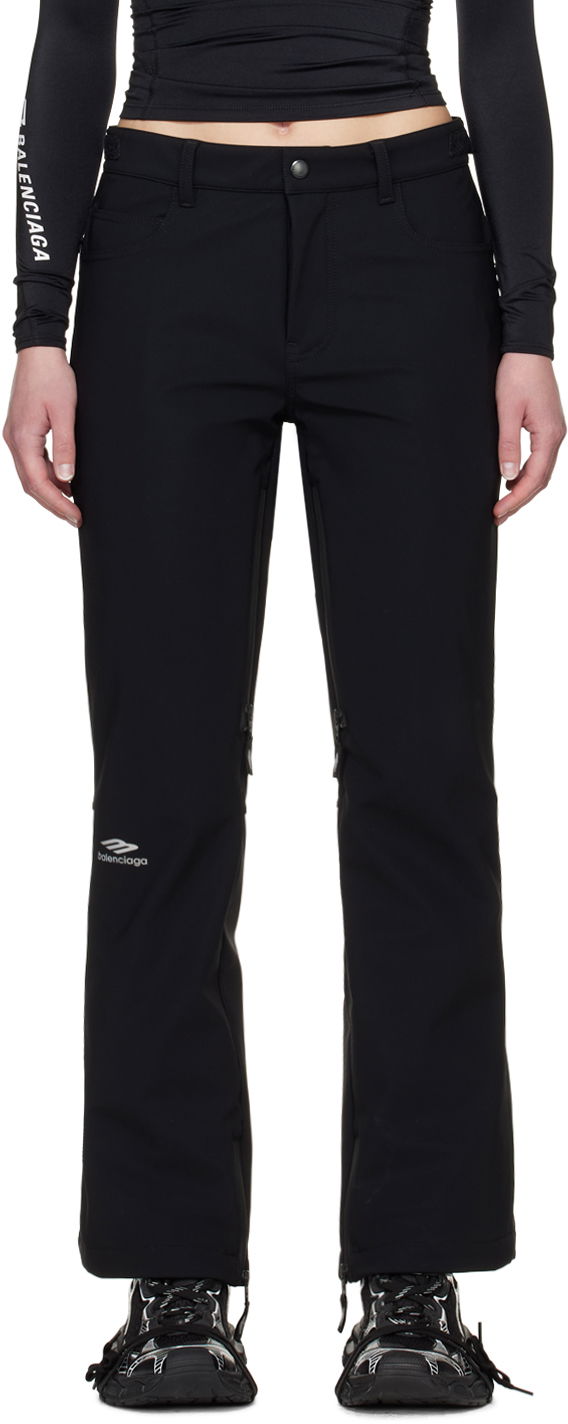 Bukser Balenciaga 3B Sports Icon Ski Trousers Sort | 774002 TPQ37