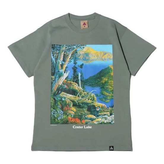 T-shirt Nike ACG ACG Crater Lake Graphic T-Shirt Grøn | DA4878-365