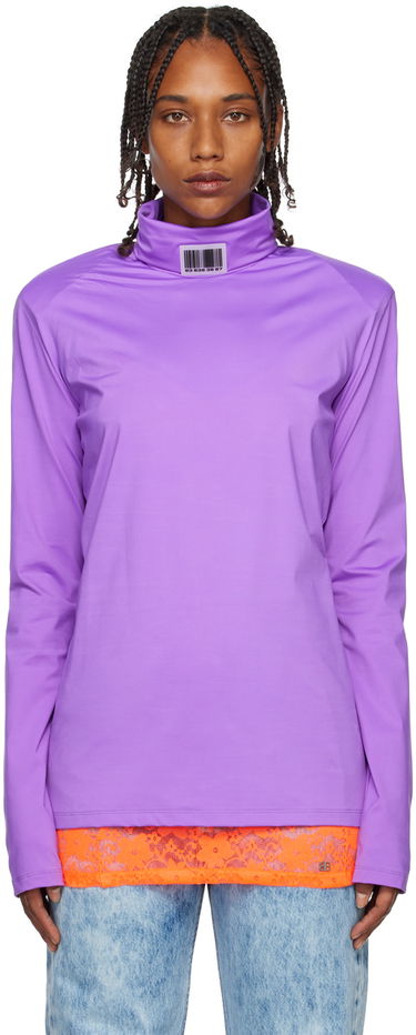 Sweater VETEMENTS VTMNTS Turtleneck Long Sleeve Top Lilla | VL14TO300I, 0