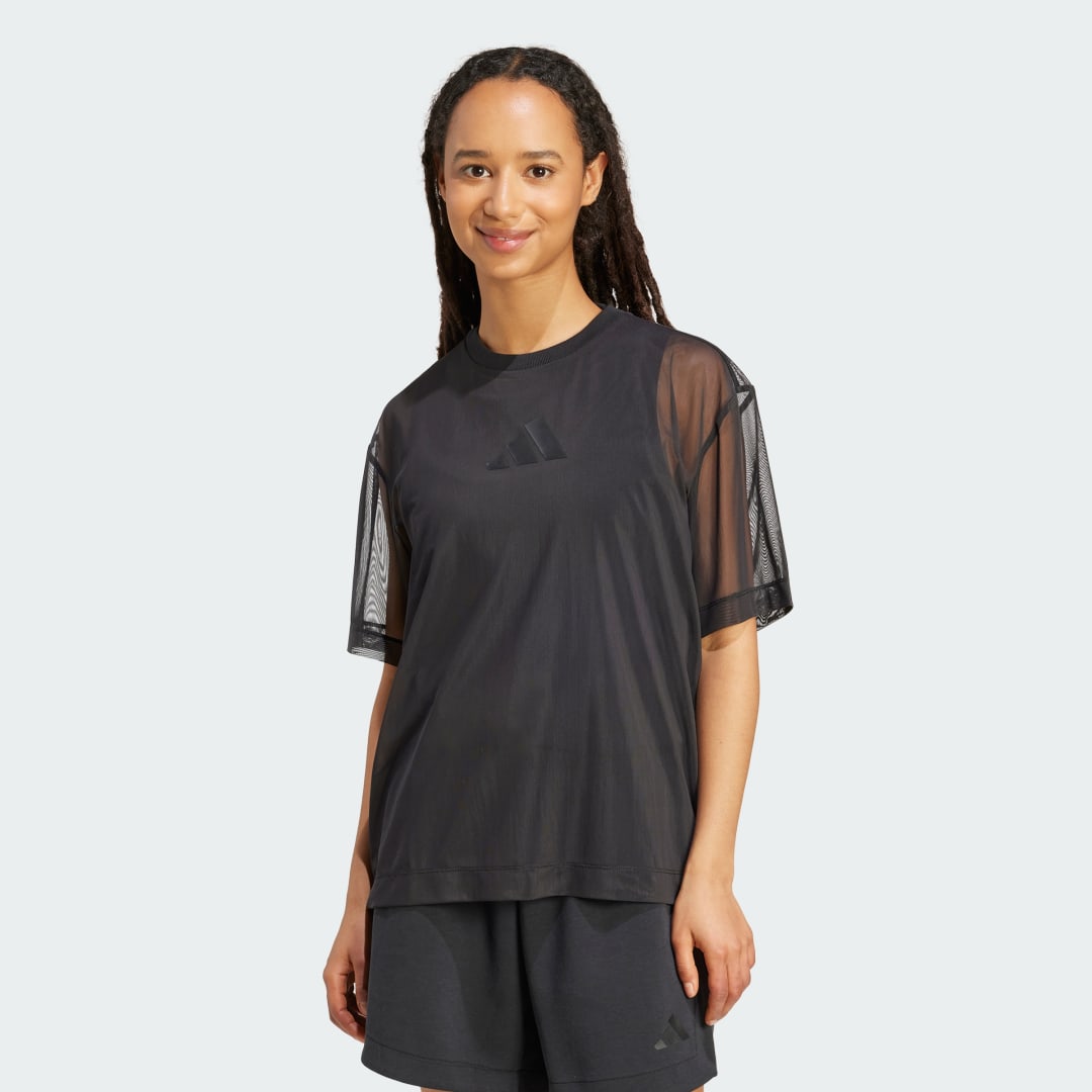 T-shirt adidas Performance ALL SZN Lux Mesh Tee Sort | JM3737, 0
