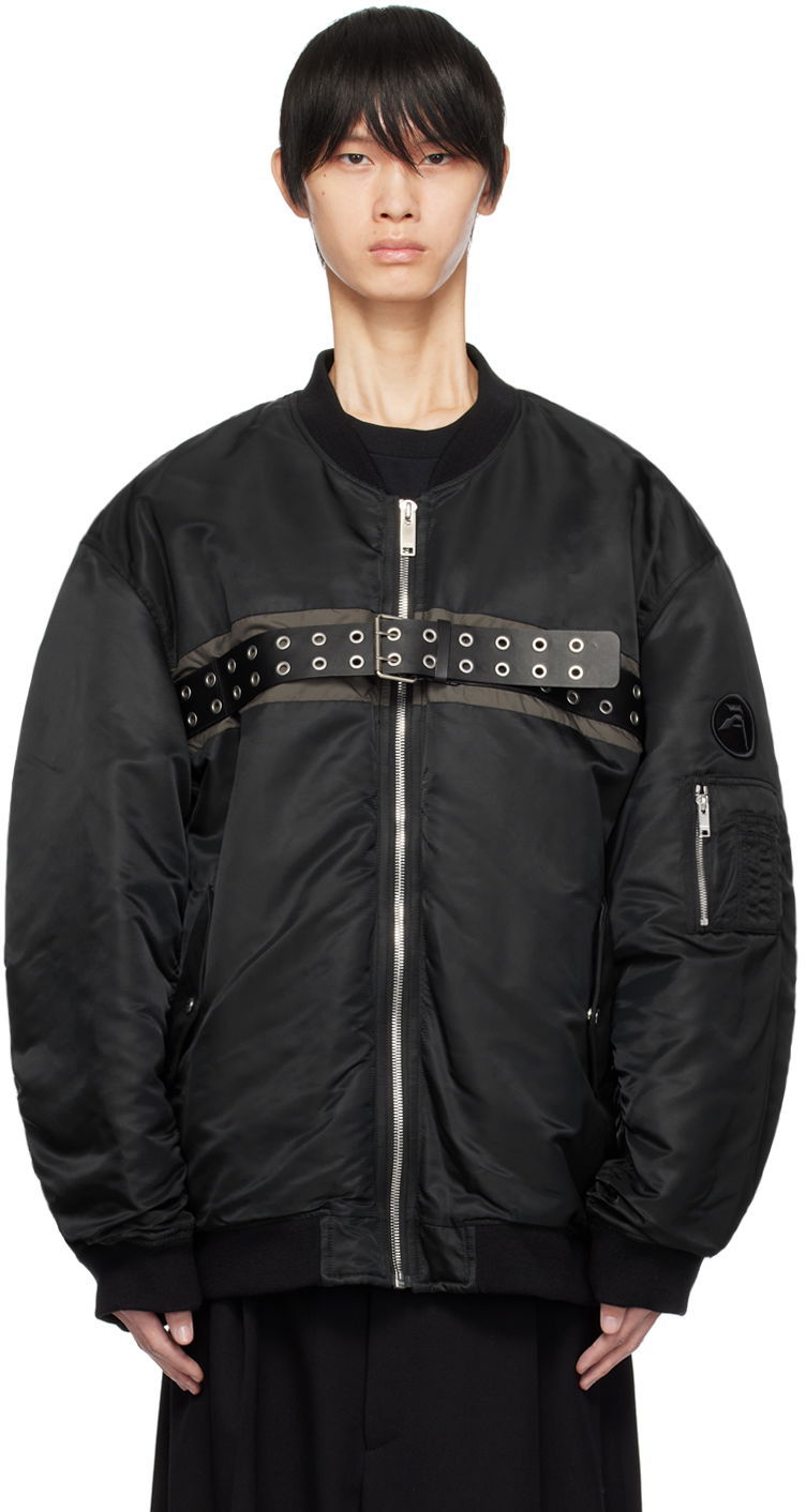 Jakke Ambush Belted Bomber Jacket Sort | BMEH011F23FAB0011000, 0