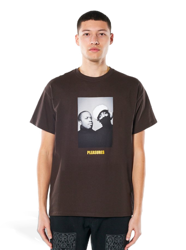 T-shirt Pleasures Vocabulary Tee Brun | P22SP059-BROWN