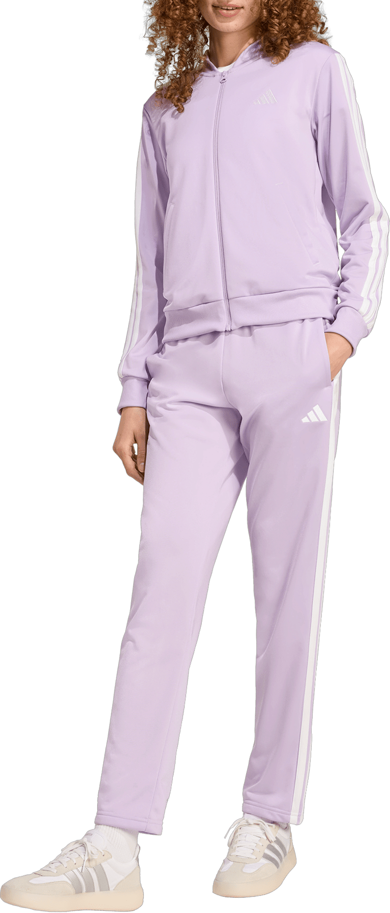 Træningsdragt adidas Originals Essentials 3-Stripes Tracksuit Lilla | jx0511
