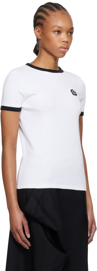 T-shirt KENZO Kenzo Paris 'Boke Flower 2.0' Embroidered Rib T-Shirt Hvid | FF52TS1564SJ, 1