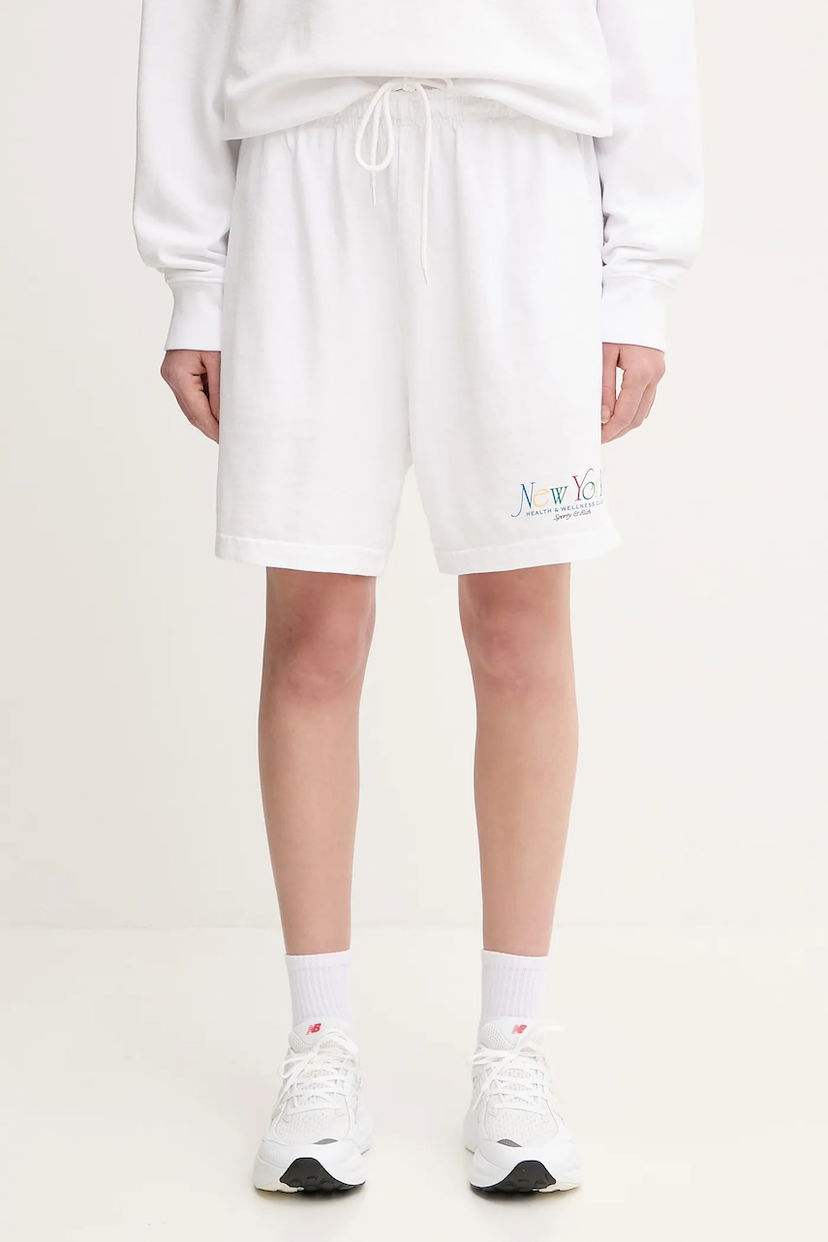 Shorts Sporty & Rich Sporty & Rich NY 94 Gym High Waist Shorts Hvid | SH039622034WH57