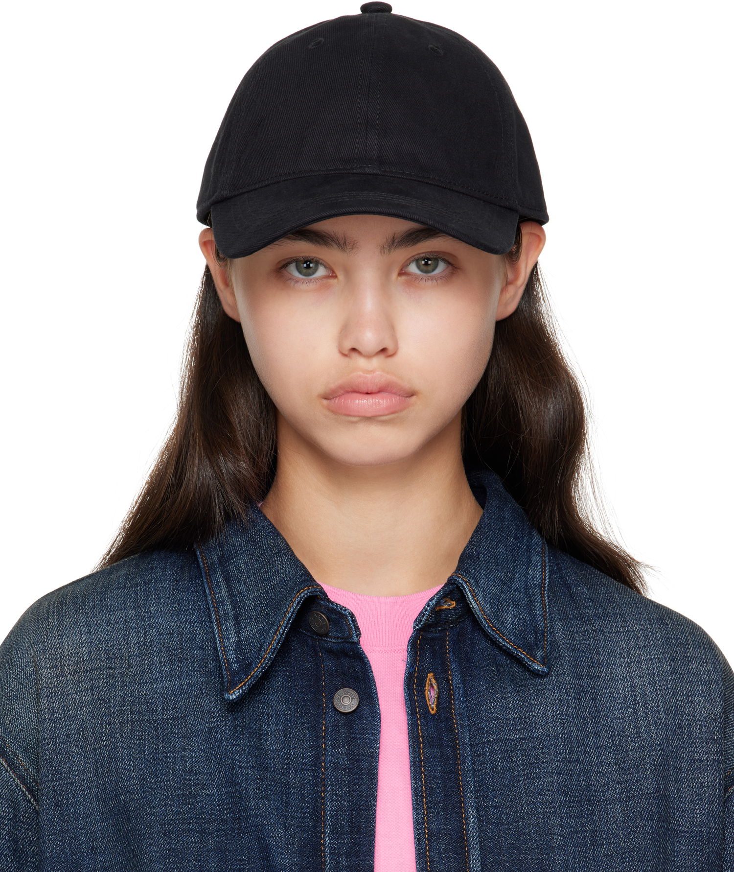 Kasket Acne Studios Acne Studios Twill Logo Cap Sort | C40420-, 0