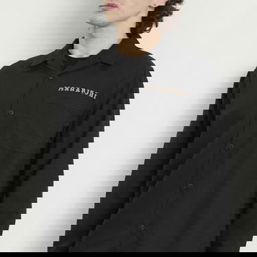 Skjorte Maharishi Polar Bear Chimera Embroidered Ripstop Shirt Sort | 7089-BLK, 5