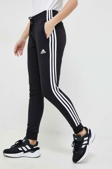 Joggingbukser adidas Performance Essentials 3-Stripes French Terry Cuffed Sort | IC8770, 0