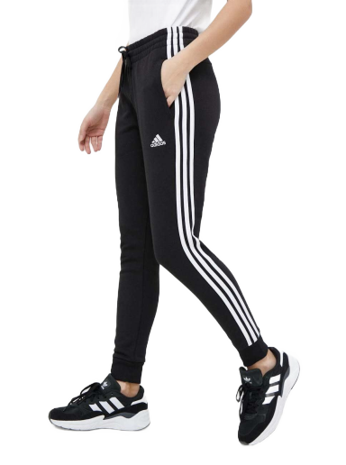 Joggingbukser adidas Performance Essentials 3-Stripes French Terry Cuffed Sort | IC8770