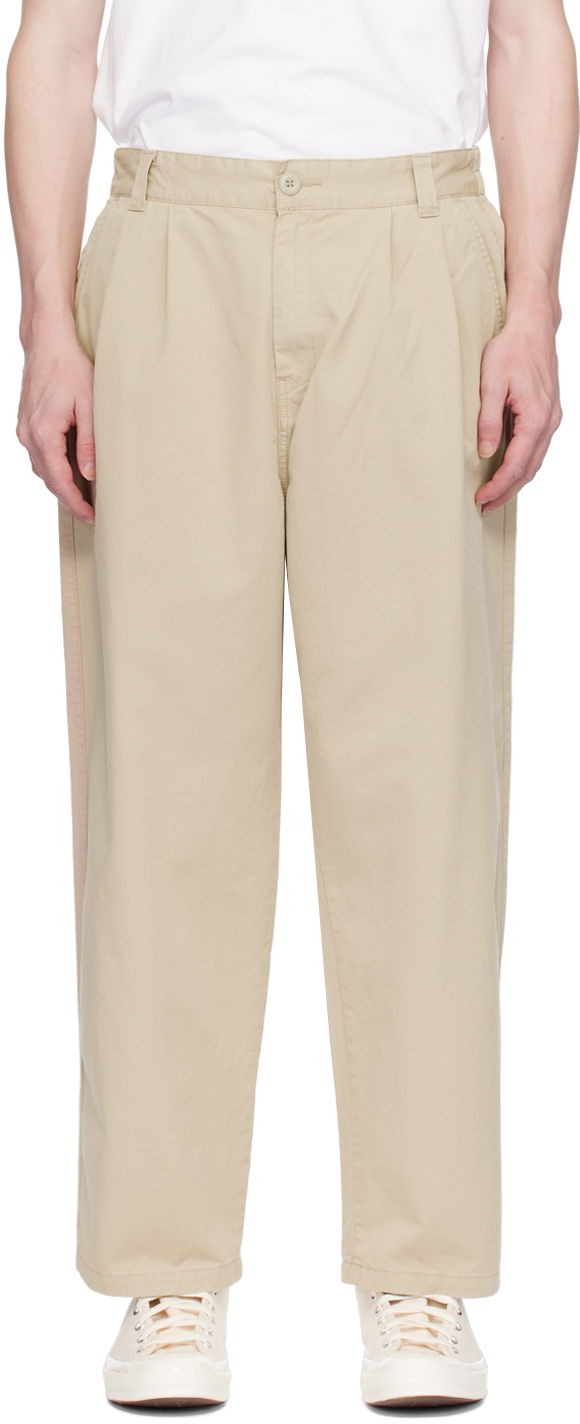 Bukser Carhartt WIP Marv Relaxed Fit Trousers Beige | I033129, 0