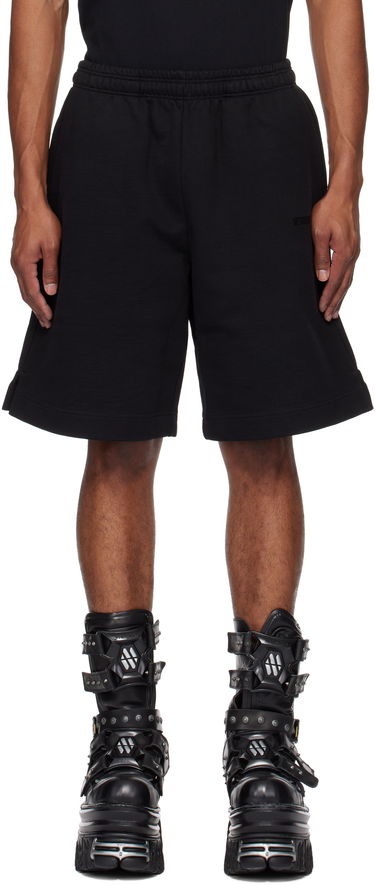 Shorts VETEMENTS Embroidered Logo Sweatshorts Sort | UA66SS610B, 0