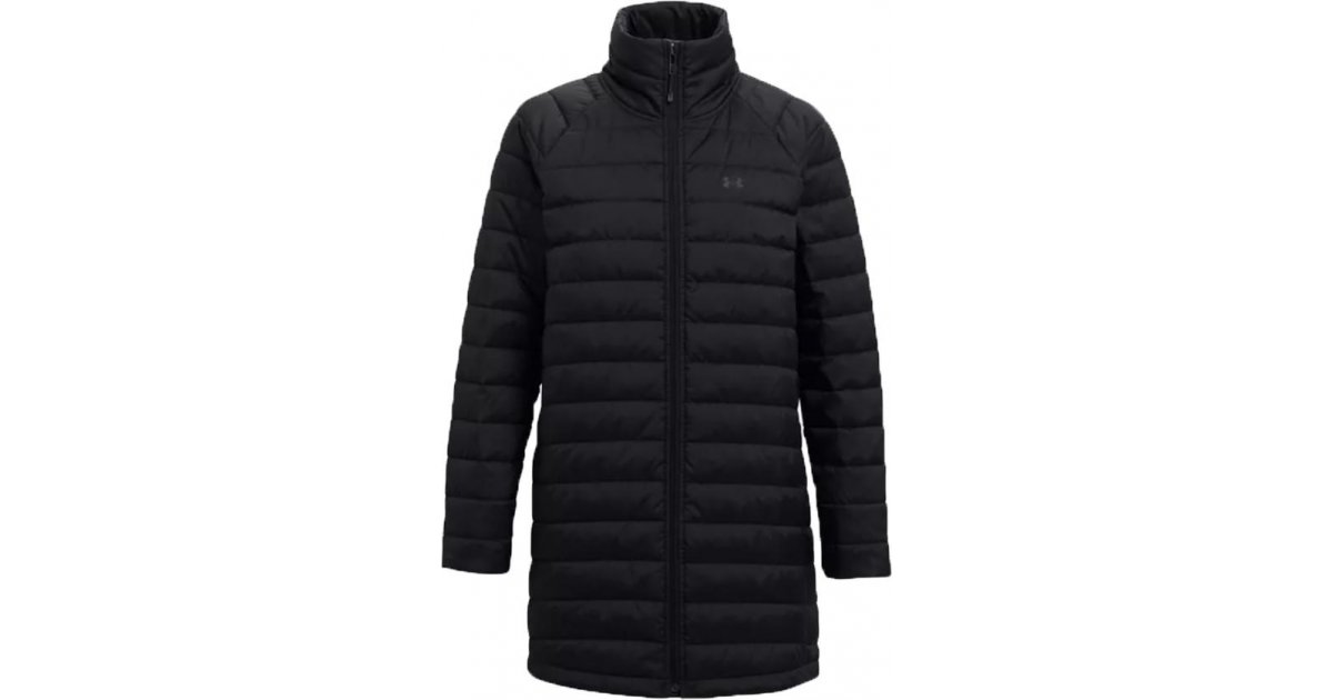 Puffer jakke Under Armour Under Armour Insulate Long Jacket Sort | 1364910-001, 1