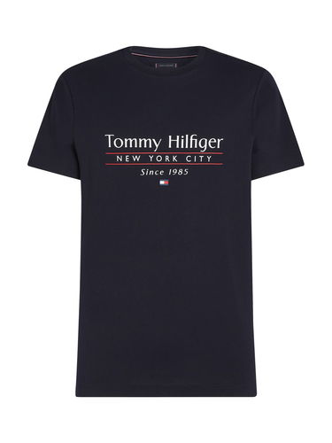 T-shirt Tommy Hilfiger Tommy Hilfiger Logo Crew Neck T-Shirt Mørkeblå | MW0MW38621DW5, 4