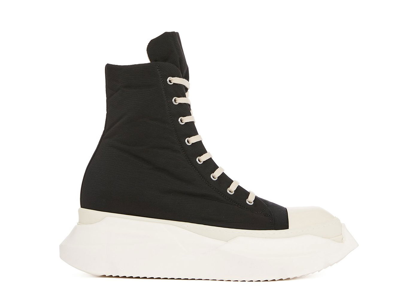 Sneakers og sko Rick Owens DRKSHDW Strobe Abstract High Cotton Nylon Black Milk Sort | DU02B4840 MU 911, 0