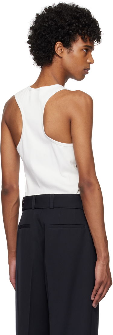 Tanktop Courrèges Courrèges 90's Rib Cut Out Tank Top Hvid | 125JDE113JS0194, 2